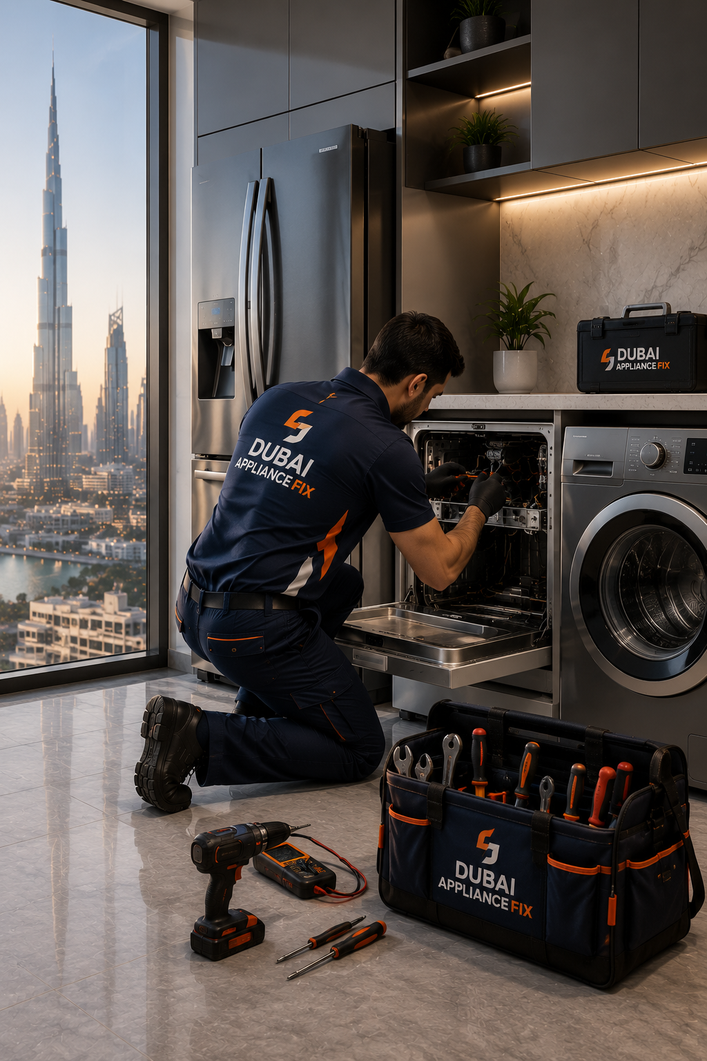 Certified appliance repair technician providing same-day appliance repair services in Dubai