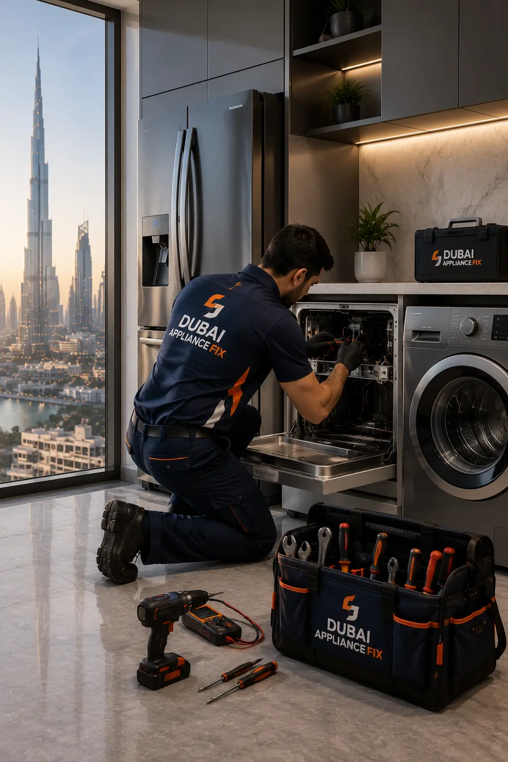 Certified appliance repair technician providing same-day appliance repair services in Dubai